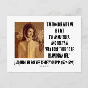Postal Jackie Kennedy Retrato Problema Conmigo Extranjero