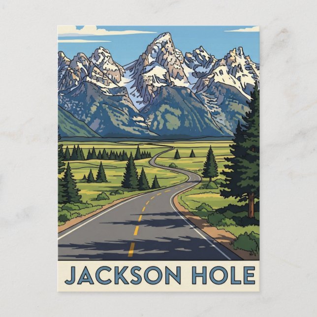 Postal Jackson Hole Wyoming (Anverso)