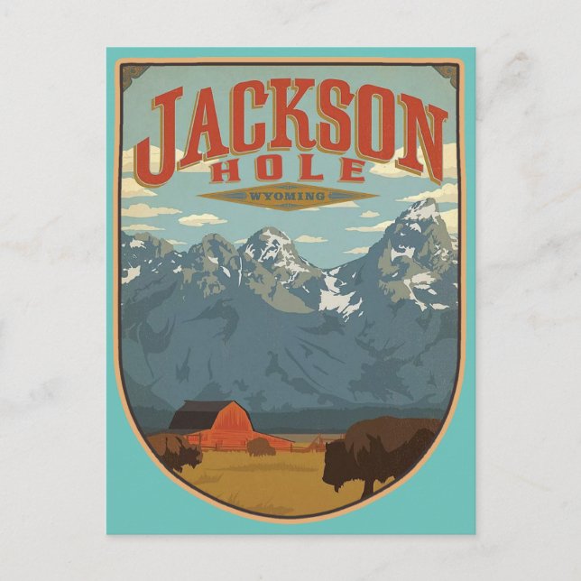 Postal Jackson Hole Wyoming (Anverso)