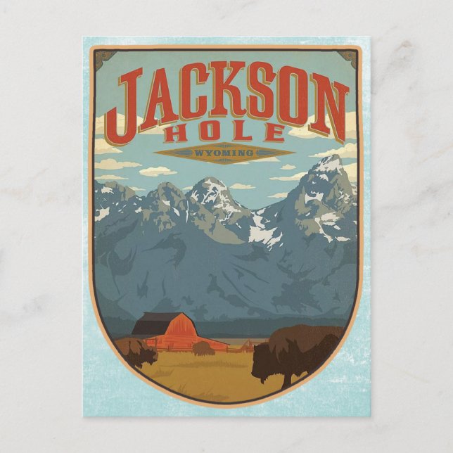 Postal Jackson Hole Wyoming (Anverso)