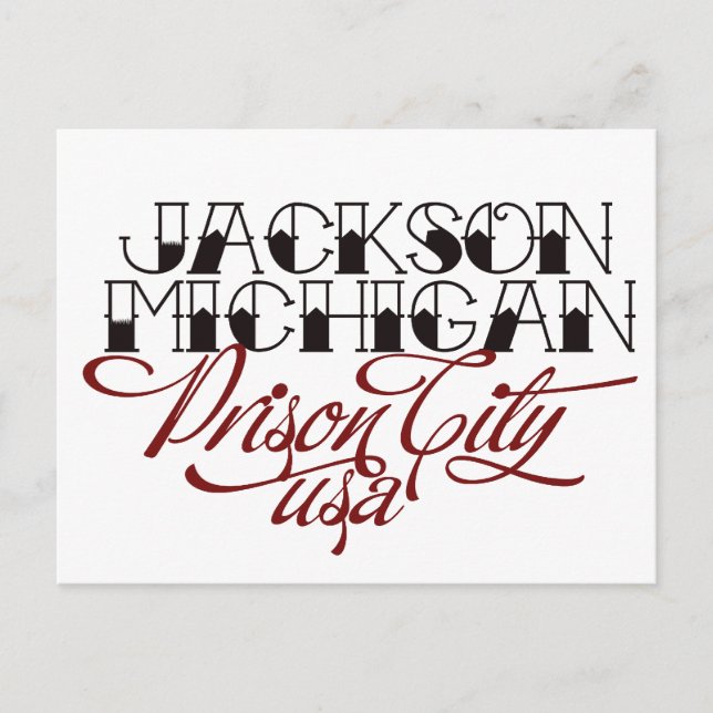 Postal Jackson Michigan (Anverso)