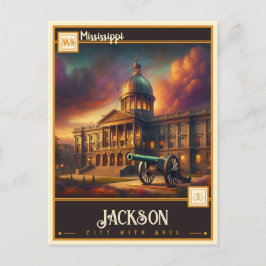 Postal Jackson, Misisipi  | Vintage