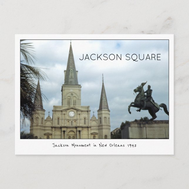 Postal Jackson Square New Orleans 1943 (Anverso)