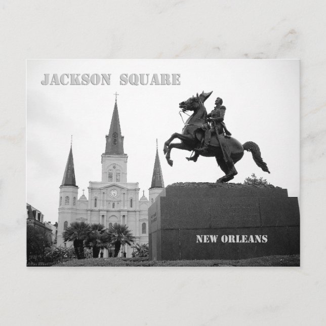 Postal Jackson Square, Nueva Orleans (Anverso)