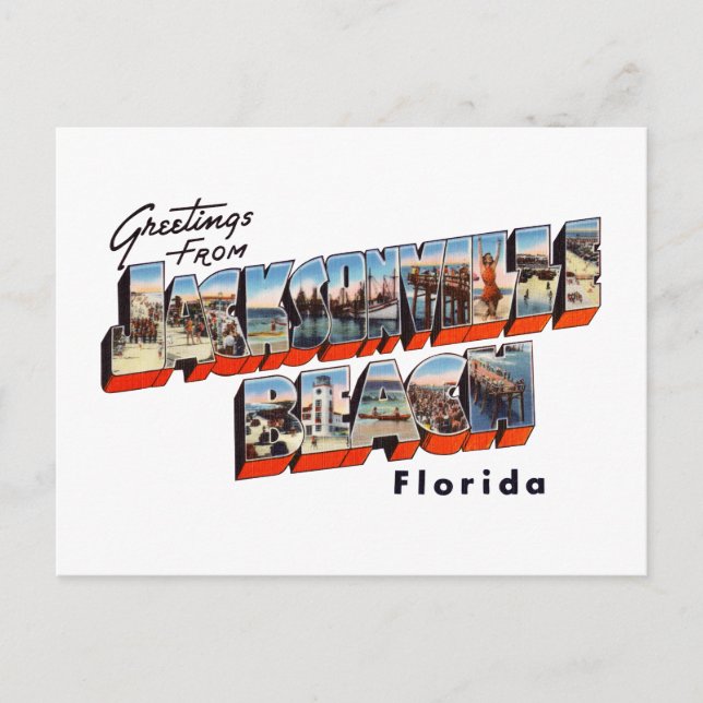 Postal Jacksonville Beach FL 1 (Anverso)