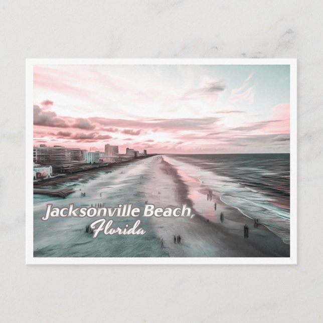 POSTAL JACKSONVILLE BEACH FLORIDA (Anverso)