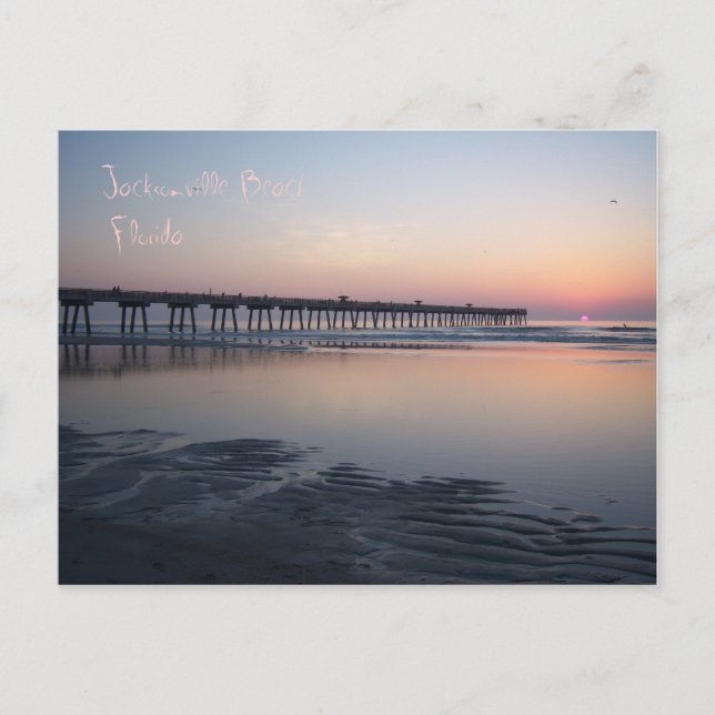 Postal Jacksonville Beach, Florida - Sunrise (Anverso)