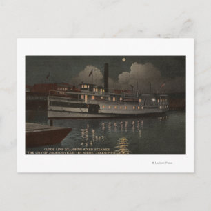 Postal Jacksonville, FL - Night View St. Johns River