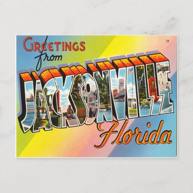 Postal Jacksonville Florida (Anverso)