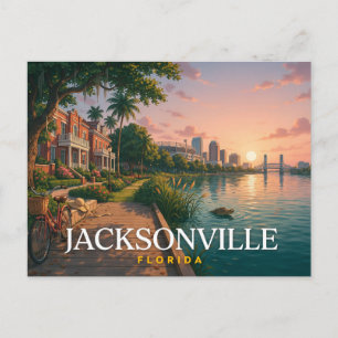 Postal Jacksonville Florida Costa Riverfront Viajes 