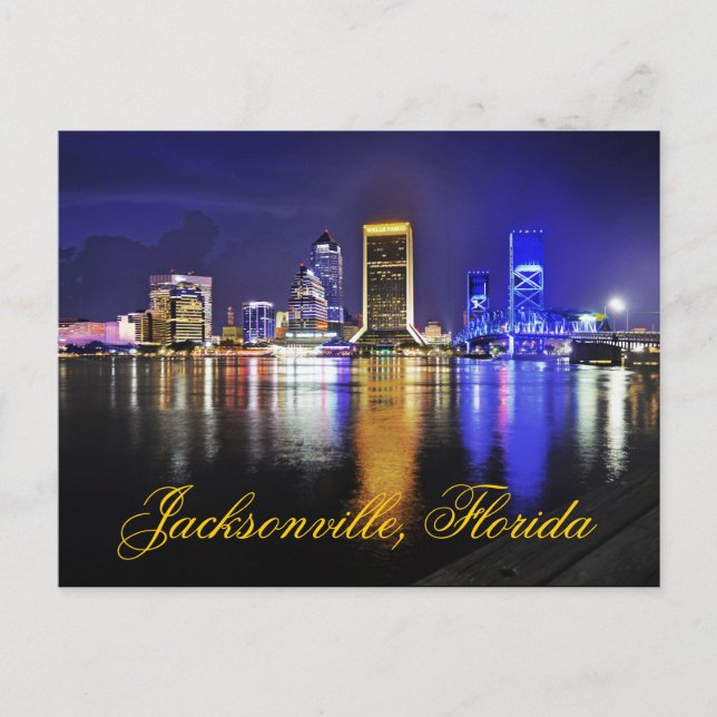 Postal Jacksonville, Florida, EE.UU. (Anverso)