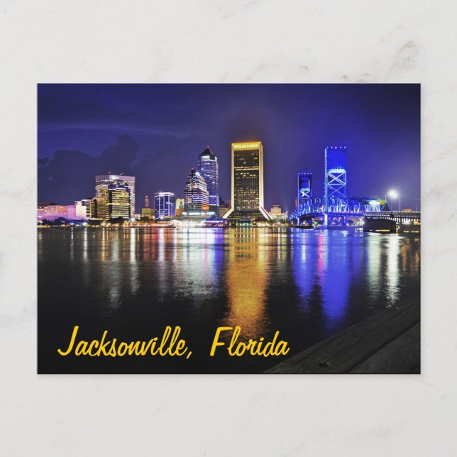 Postal Jacksonville, Florida, EE.UU. (Anverso)