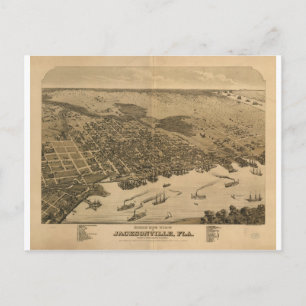 Postal Jacksonville Florida en 1876