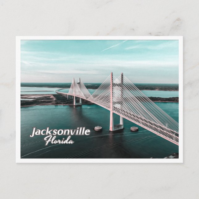 POSTAL JACKSONVILLE FLORIDA - PUENTE DE PUNTO DE REPUESTO (Anverso)