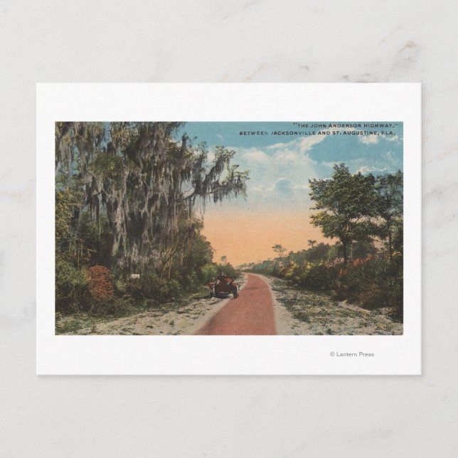 Postal Jacksonville, Florida - Vista de John Anderson (Anverso)