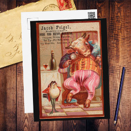 Postal Jacob Feigel Harness Ad Vintage