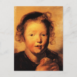 Postal Jacob Jordaens- Cabeza de niño