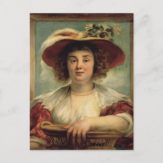 Postal Jacob Jordaens- Retrato de la hija del artista (Anverso)