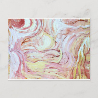 Postal Jacob lucha con el ángel (pintura abstracta)