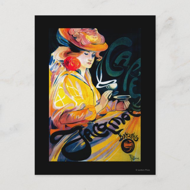 Postal Jacqmotte Caf � Afiche Vintage Europe (Anverso)