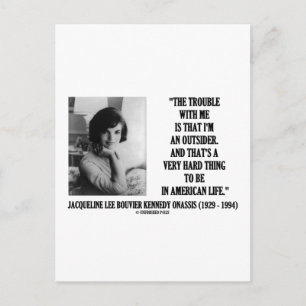 Postal Jacqueline Kennedy Problema Conmigo Cita Externa
