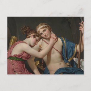 Postal Jacques David Adiós A Telemachus Y Eucharis