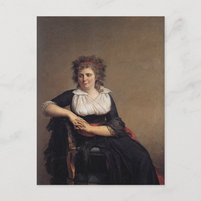 Postal Jacques David- Robertine Tourteau (Anverso)