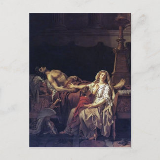 Postal Jacques-Louis David- El dolor de Andromache