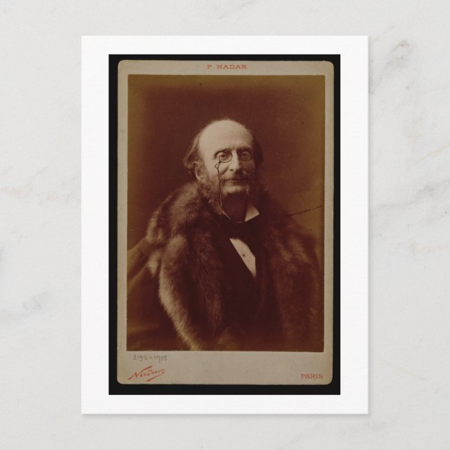 Postal Jacques Offenbach (1819-80), compositor alemán, pu (Anverso)