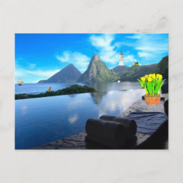 Postal Jade Mountain Resort Postcard