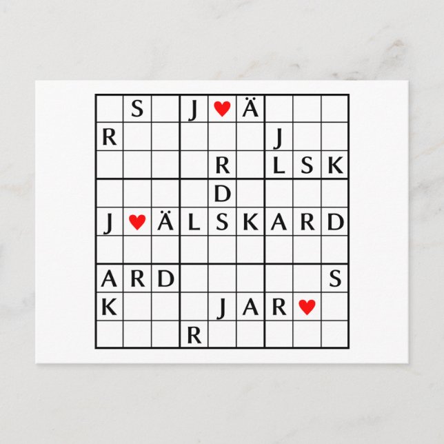 Postal jag älskar dig (Anverso)