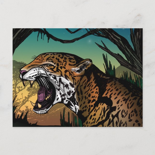 Postal Jaguar (Anverso)