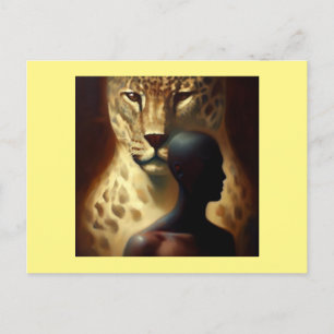 Postal Jaguar de animales espirituales 1