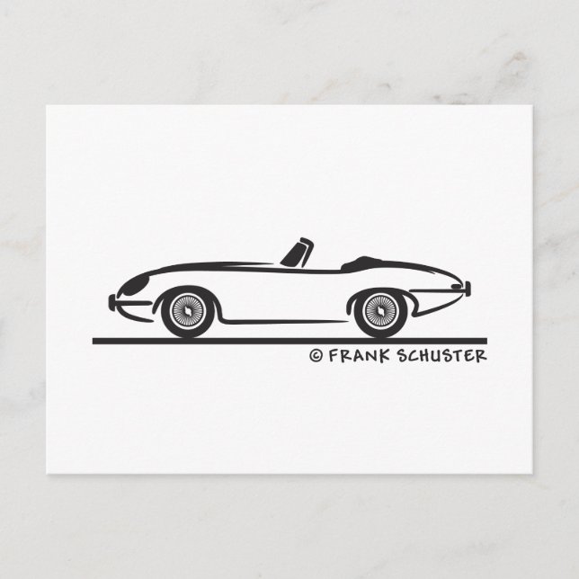 Postal Jaguar E-Type (Anverso)