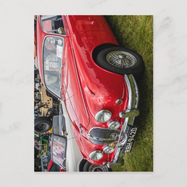 Postal Jaguar Mark 2 coche de salón de deportes de lujo (Anverso)