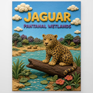 Postal Jaguar Pantanal Humedales Modern KlayKoo