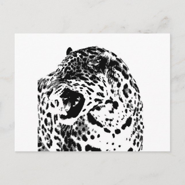 Postal Jaguar Roaring (Anverso)