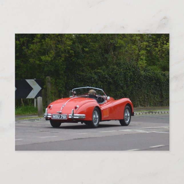 Postal Jaguar XK140 (Anverso)