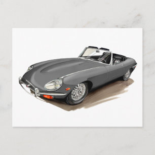 Postal Jaguar XKE Gray Car