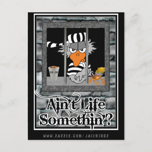 Postal Jailbird Postcard (Anverso)