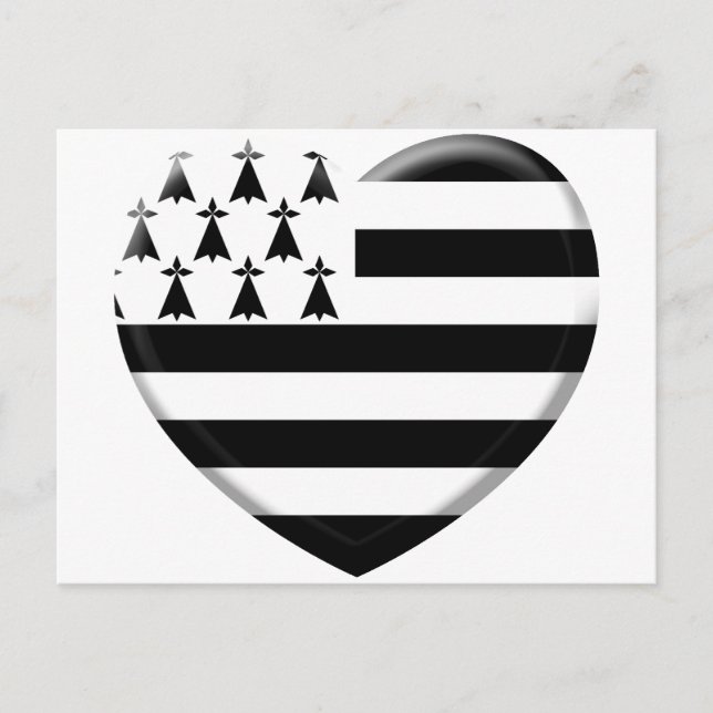 Postal j'aime la Bretagne (Anverso)