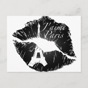 Postal J'aime Paris Lips