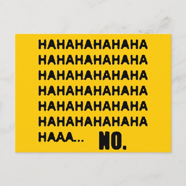 POSTAL JAJAJAJA... NO (Anverso)