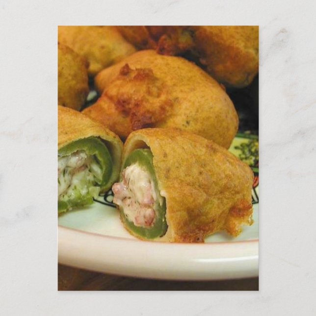 Postal Jalapenos Cocina De Comida Completada (Anverso)