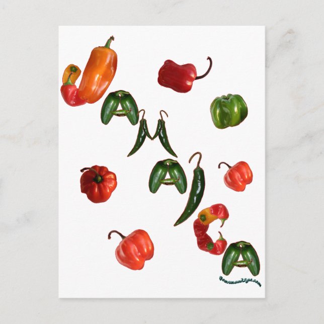 Postal Jamaica Chili Peppers (Anverso)