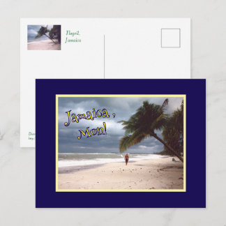 Postal JAMAICA, ¡Hombre! Playa Negril