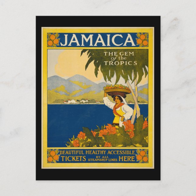 Postal Jamaica la joya de los trópicos (Anverso)