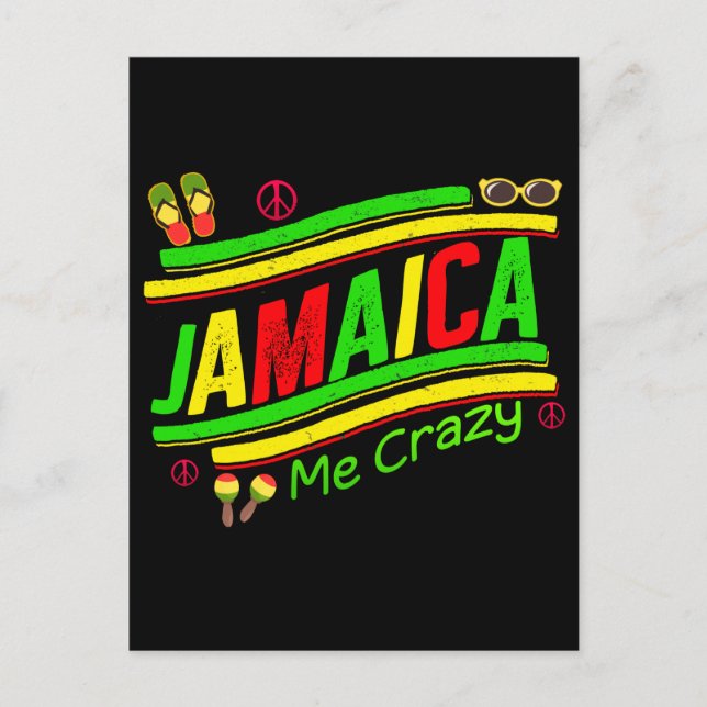 Postal Jamaica Me Crazy Grupo de Vacaciones Crucero Coinc (Anverso)