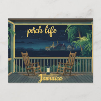 Postal Jamaica Porch life evening 