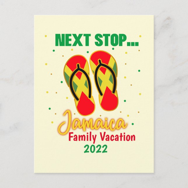 Postal Jamaica Vacaciones Next Stop Jamaica Group Mateo (Anverso)
